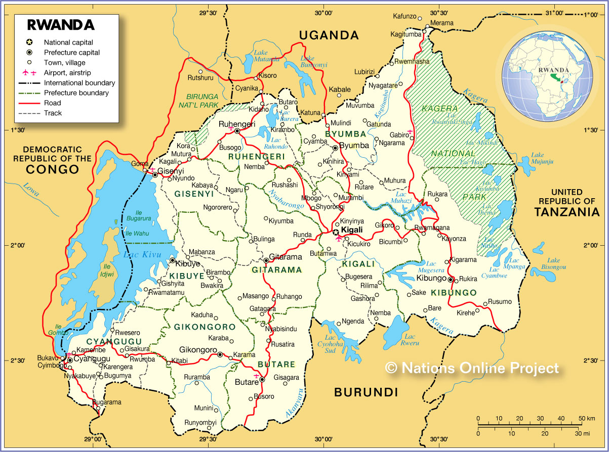Rwanda Map